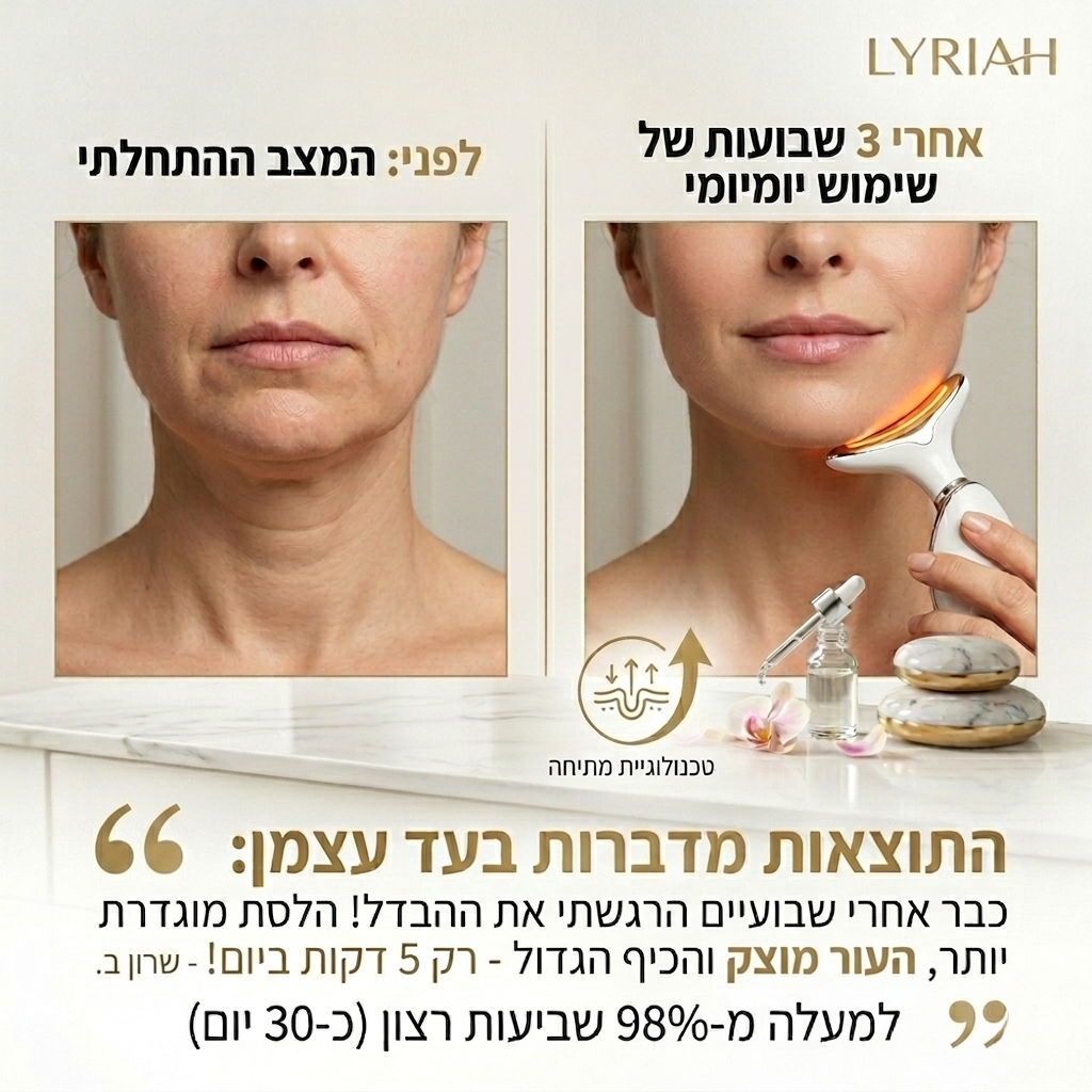 מכשיר פוטון 7 צבעים להרמת ומיצוק עור הפנים והצוואר