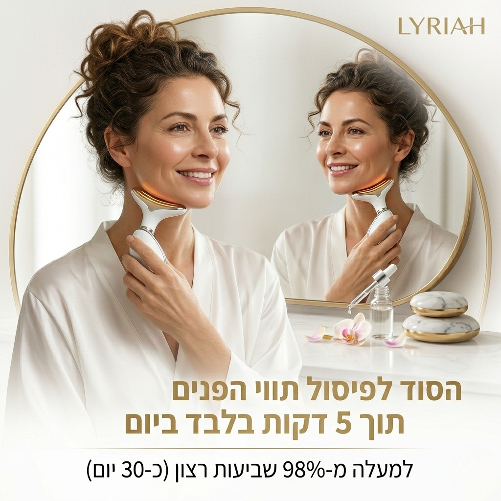 מכשיר פוטון 7 צבעים להרמת ומיצוק עור הפנים והצוואר
