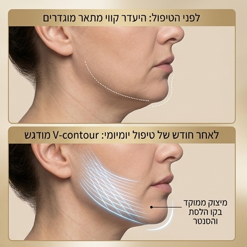 מכשיר חיטוב קו לסת V-Shape