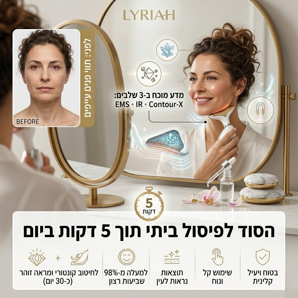 מכשיר פוטון 7 צבעים להרמת ומיצוק עור הפנים והצוואר